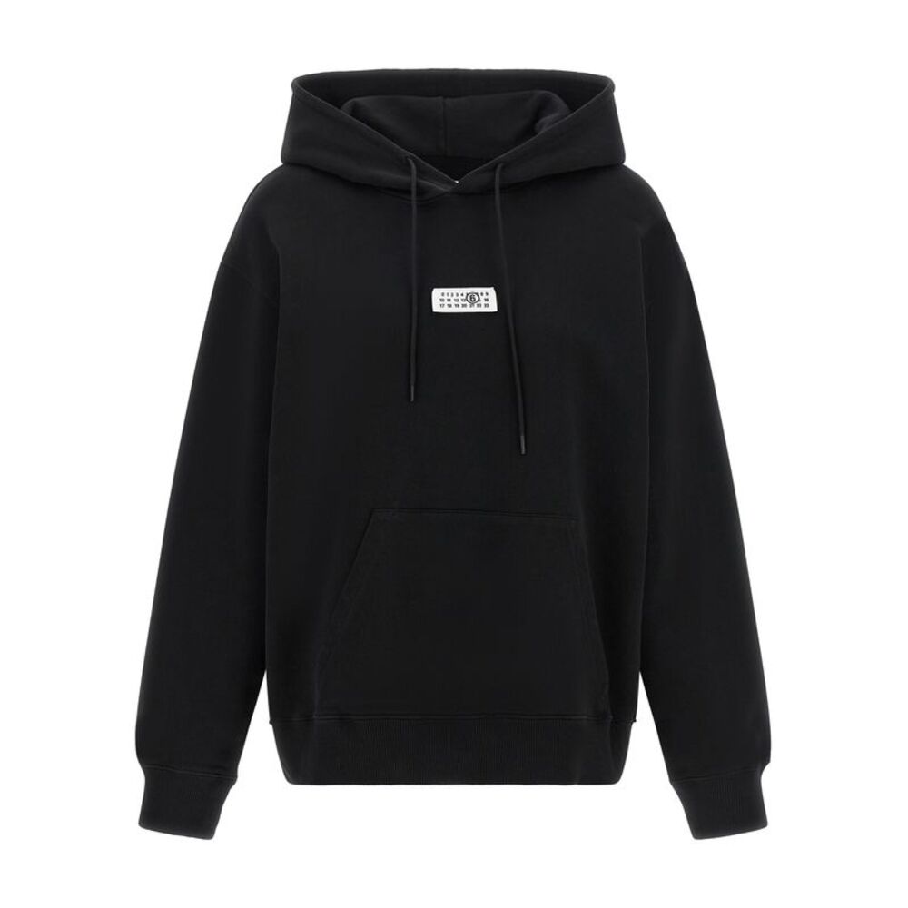 MM6 Maison Margiela Black Cotton Women's Sweatshirt